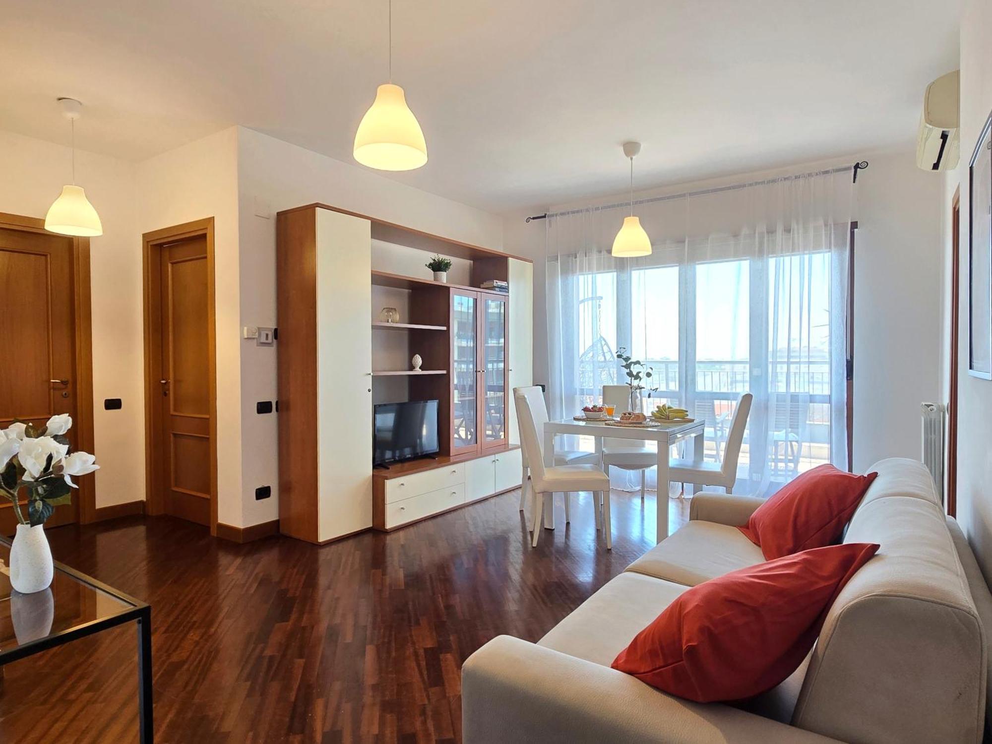 Golden Hour Apartment - Panoramic Terrace フィウミチーノ エクステリア 写真